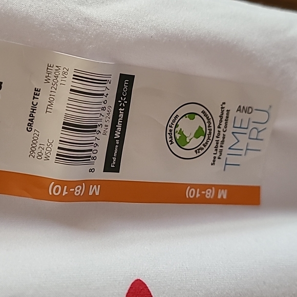 NWT M (8-10) Time & Tru Maternity SS Tee - Picture 9 of 11